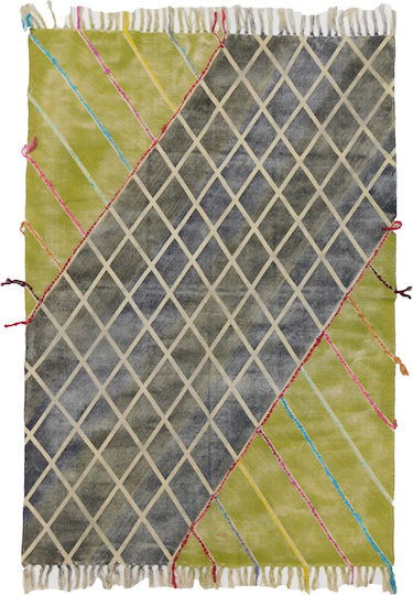 InTheBox Caro Χαλί Ορθογώνιο με Κρόσια Πολύχρωμο 120x180cm