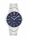 Vintage Women's Watch with Silver Metal Bracelet
