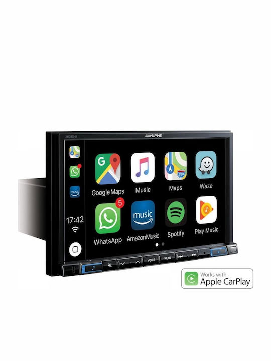 Alpine Car Audio System 2DIN (Bluetooth/USB/AUX/GPS/Apple-Carplay) with Touch Screen 8"