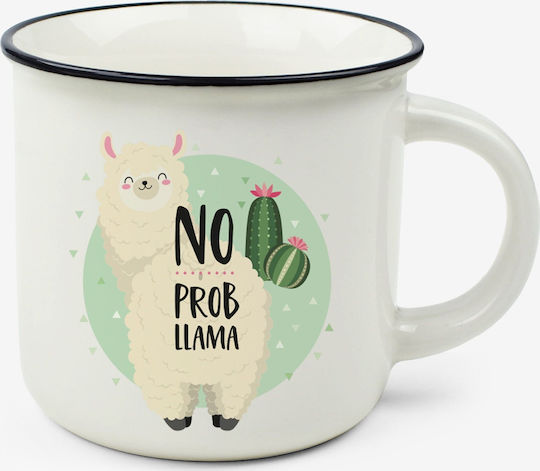 Legami Milano Llama Κούπα Κεραμική Λευκή 350ml