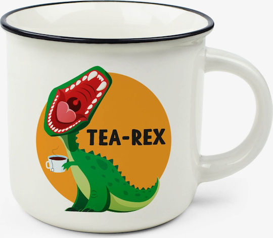 Legami Milano Tea Rex Κούπα Κεραμική Λευκή 350ml