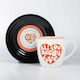 Thumbs Up L&M Mug & Saucer Set - Love Κούπα Κεραμική Λευκή 250ml