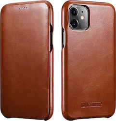 iCarer Vintage Curved Edge Book Leather Brown (...