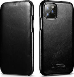 iCarer Vintage Curved Edge Book Leather Black (...