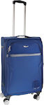 Diplomat ZC998 Medium Travel Suitcase Fabric Blue with 4 Wheels Height 68cm. 998-68