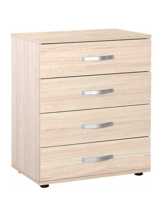 Dynamic Wooden Chest of Drawers with 4 Drawers 65x41x78cm