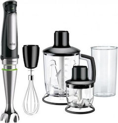 Braun MQ 7045X 0X22111288 Blender de mână cu tijă din oțel inoxidabil 1000W Negru