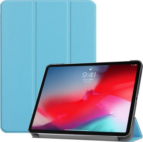 Magnetic 3-Fold Flip Cover Leather Light Blue iPad Pro 2018 11"