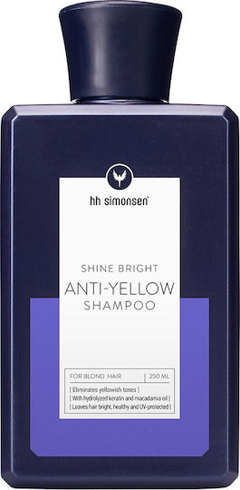 hh Simonsen Shine Bright Анти Жълт Шампоан за Запазване на Цвета и Блясък за Оцветена Коса 250мл