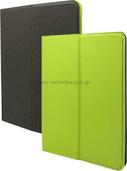 iNOS Foldable Reversible Flip Cover Synthetic Leather Green (Universal 7-8")