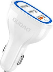 Dudao R7S Auto-Ladegerät mit Anschlüssen 3xUSB-A