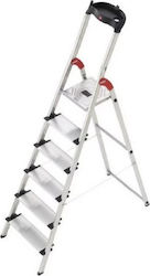 Hailo L80 Easy Clix Ladder Aluminum with 4+1 Steps