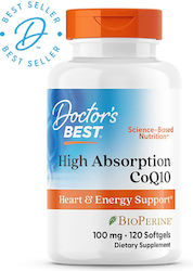Doctor's Best CoQ10 100mg 120 μαλακές κάψουλες