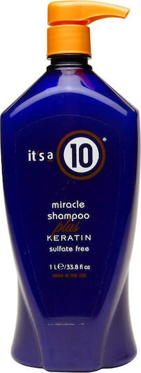 It's A 10 Shampoo Plus Keratin Sampon De Par Hidratare Pentru Toate Tipurile De Păr 1000ml