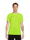 Nike Park VII Ανδρικό Αθλητικό T-shirt Κοντομάνικο Dri-Fit Κίτρινο