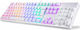 Motospeed CK107 Gaming Tastatură mecanică cu Outemu Roșu switch-uri și iluminare RGB (Grecesc) Alb