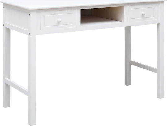 Birou din lemn masiv Alb 110x45x76buc