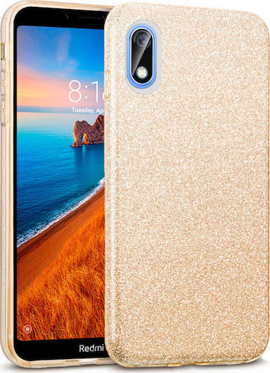 Forcell Shining Задна корица Силикон Златист (Redmi 7A)