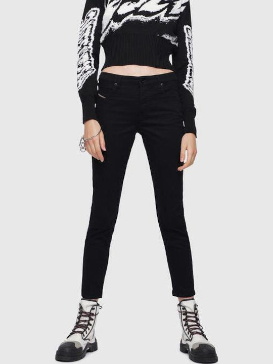 Babhila Women's Jean Trousers in Skinny Fit Black