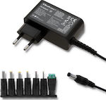 Qoltec Universal Laptop Charger 30W 12V 3A with Power Adapter and with plug set