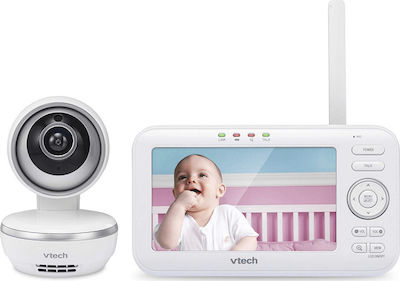 Vtech Comunicare pentru bebeluși cu cameră și ecran 5" cu comunicare bidirecțională și sunete de adormit