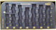 Groovy Πλαστική Επιτραπέζια Θήκη Κερμάτων με 8 Θέσεις 29x15x2cm