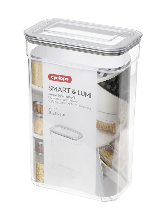 Cyclops Smart & Lumi Δοχείο Φαγητού Πλαστικό Διάφανο 2100ml