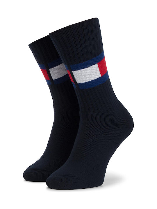 Tommy Hilfiger Flag Ανδρικές Κάλτσες με Σχέδια Μπλε