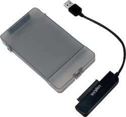 LogiLink USB 3.0 to 2.5-Inch SATA Adapter with Protective Case Διάφανο (AU0037)