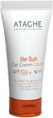 Atache Be Sun Sunscreen Gel Face SPF50 with Color 50ml