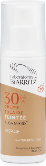 Laboratories de Biarritz Tinted Αδιάβροχη Αντηλιακή Κρέμα Προσώπου SPF30 με Χρώμα 02 Beige 50ml