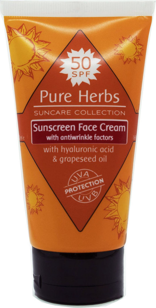 Pure Herbs Suncare Collection SPF50 Sunscreen Face Cream with