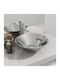 vidaXL Countertop Sink Ceramic 42x42x14cm Silver