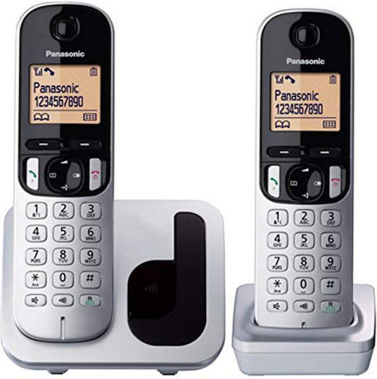 Panasonic KX-TGC212 Cordless Phone (2-Pack) Black