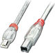 Lindy USB 2.0 Kabel Micro-USB-A-Stecker - USB-B-Stecker Transparent 2m 31629