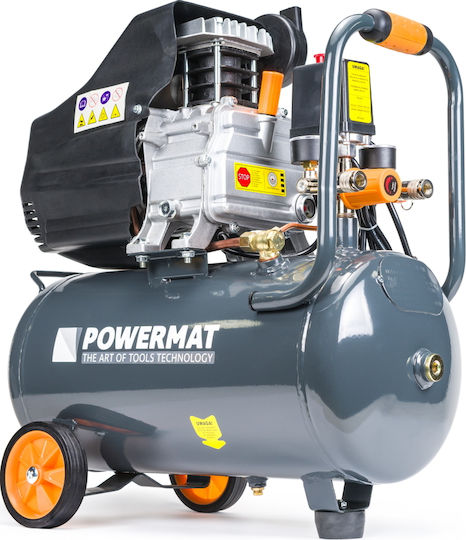 Powermat Single-Phase Air Compressors 97dB with Power 2.5hp and Airtank 24lt PM-KO-24T