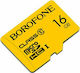 Borofone microSDHC 16ГБ Клас 10 UHS-I