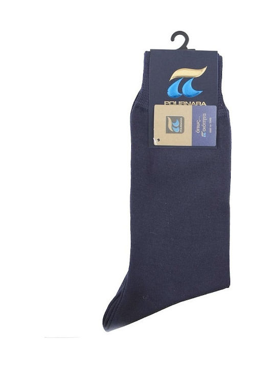 Pournara Ανδρικές Μονόχρωμες Κάλτσες Μπλε