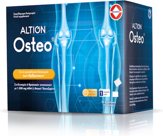 Altion Osteo Συμπλήρωμα για την Υγεία Αρθρώσεων & Οστών 30 φακελίσκοι Πορτοκάλι