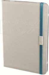 Nilox Stand Klappdeckel Synthetisches Leder Weiß (Universal 9-10,1 Zoll) NXBTU91004