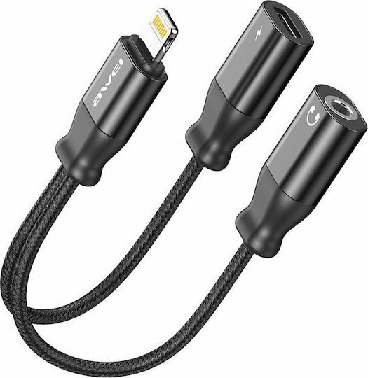 Awei CL-73 Converter Lightning male to 3.5mm / Lightning female 1pcs