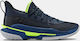 Under Armour Curry 7 Scăzut Pantofi de baschet Academie / Royal / Negru