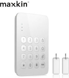 Maxkin Ασύρματο Πληκτρολόγιο Συναγερμού σε Λευκό Χρώμα KP-A1 PLUS 3074