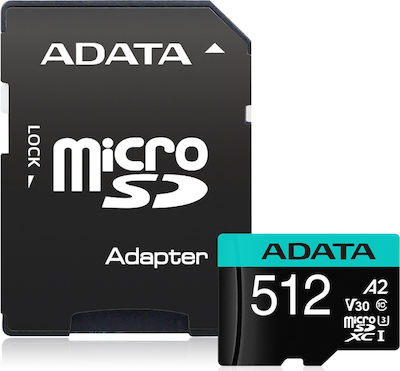 Adata Premier Pro microSDXC 512GB Clasa 10 U3 V30 A2 UHS-I