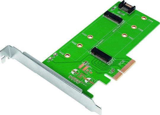 LogiLink PCIe la SSD dublu M.2 (PC0083)
