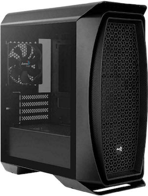 Aerocool Aero One Mini Eclipse Gaming Mini Tower Computer Case with Window Panel Black