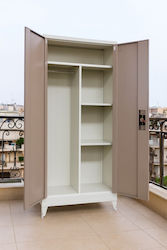 Δίφυλλη Μεταλλική Γαλβανιζέ 70x40x181εκ.