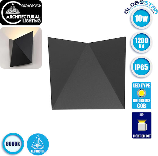 GloboStar Stealth Waterproof Ceiling Lamp LED 10W 6000K 17x7.5x17cm