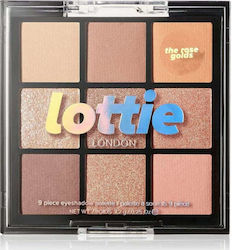 Lottie London Palette Mix Палитра със сенки за очи в твърда форма с Розово злато цвят 7.2гр