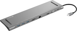 Sandberg USB-C Докинг станция с HDMI 4K PD Ethernet (136-31)